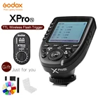 Передатчик триггера вспышки Godox XPro-N с i-TTL II 2,4G Wireless X System HSS LCD Screen + XTR-16 ресивер для Nikon DSLR