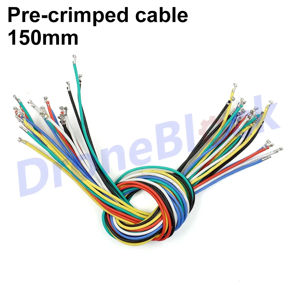 

24Pcs/a lot 6 colors Pre-crimped Cables Pixhawk/apm PX4/CC3D/SP Racing F3 GPS Telemetry OSD Bluetooth silica gel 150mm