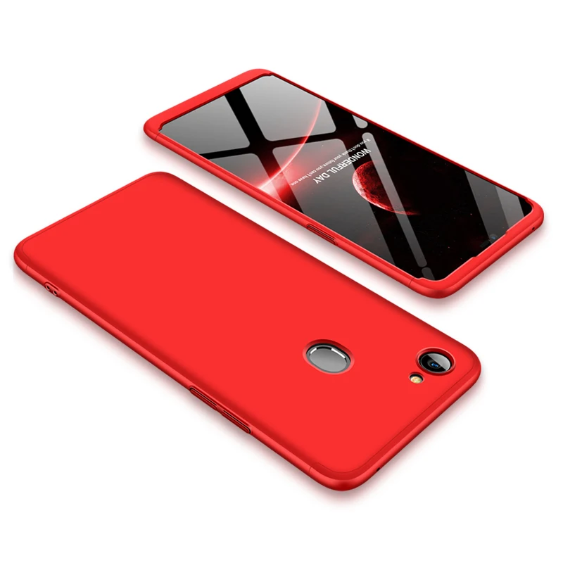 Red Высококачественный защитный чехол для OPPO F7 чехол TPFIX ПК Жесткий 360 полноразмерный защитный чехол-Обложка для OPPO A83 A79 A75 A73 F5 Молодежные F3 F1S R15 R11 R11S плюс K1 R17 F9 - Цвет: Red