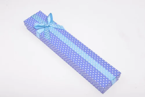 DoreenBeads, новинка, длинное ожерелье, браслет, шкатулка для ювелирных изделий, Подарочная коробка с бантом, ювелирная коробка,, 21*4 см, простой стиль, 1 штука