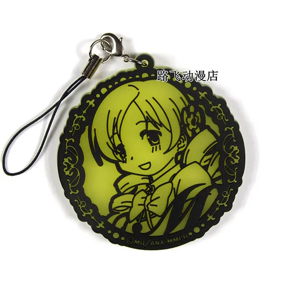 Puella Magi Madoka Magica оригинальные японские аниме фигурки резиновые силиконовые сладкий запах мобильный телефон талисманы/брелок/ремень