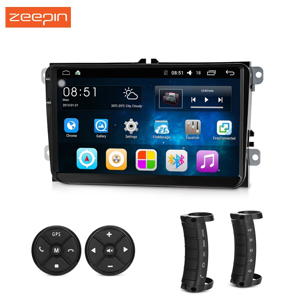 Zeepin 9001 Android 6.0.1 автомобильный мультимедийный плеер 9 дюймовым HD монитором под