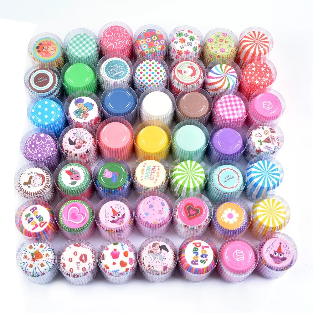 LIFETALK 200 штук украшения торта на день рождения формы для выпечки бумажные