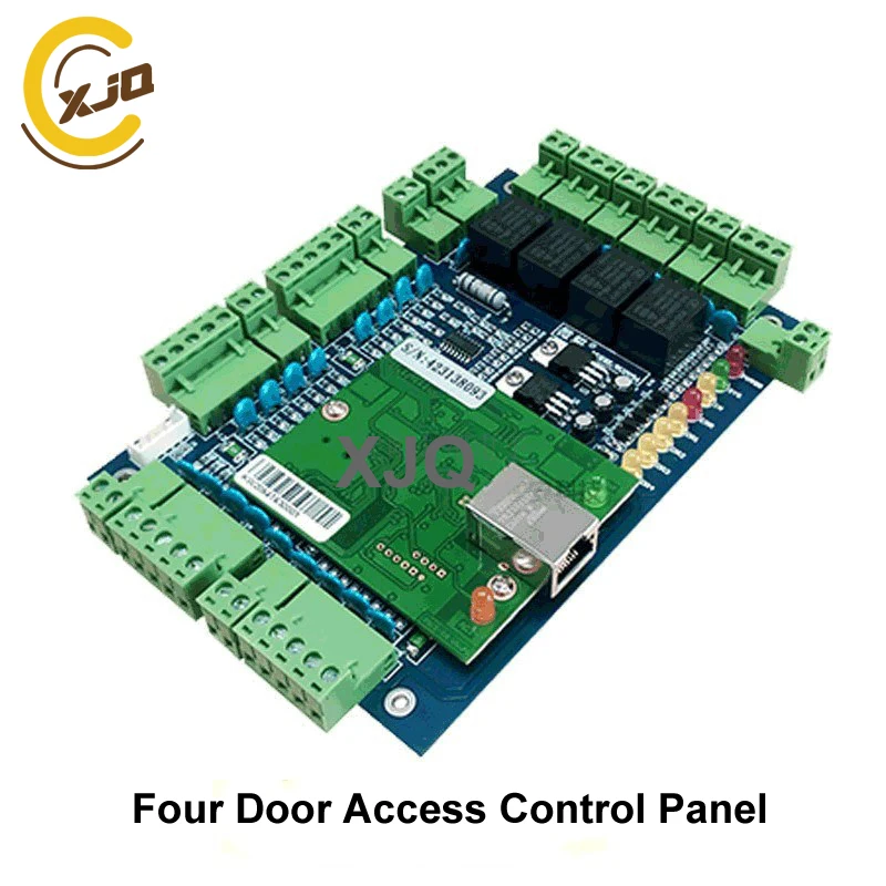 XJQ TCP/IP wiegand Four doors Access Control Panel system with Free software + 4 keypad card readers+4 push buttons | Безопасность и