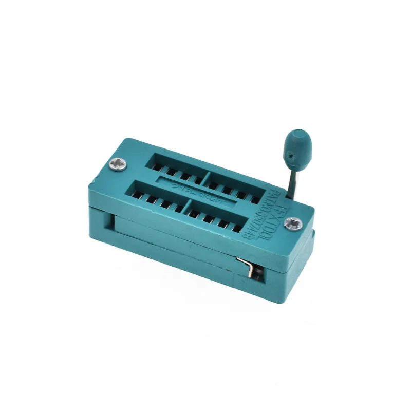 16Pin 1 шт. Многофункциональный Универсальный ZIF DIP IC тестовая розетка Arduino 16/20/28/WIDE 28/32/40/черный 40 контактный вариант - Цвет: 16Pin