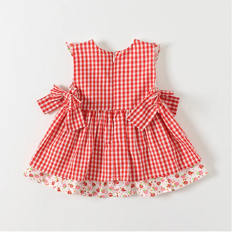 2019 Baby Girl Dress Cute Cherry Embroidery Princess Children Summer Spanish Clothing Newborn Cotton Ball Gowns | Детская одежда и