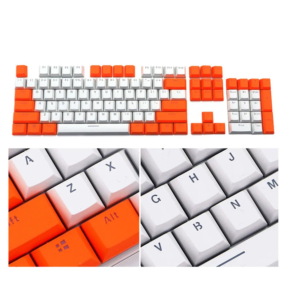 104 клавишные колпачки для механического переключателя Cherry MX полупрозрачные