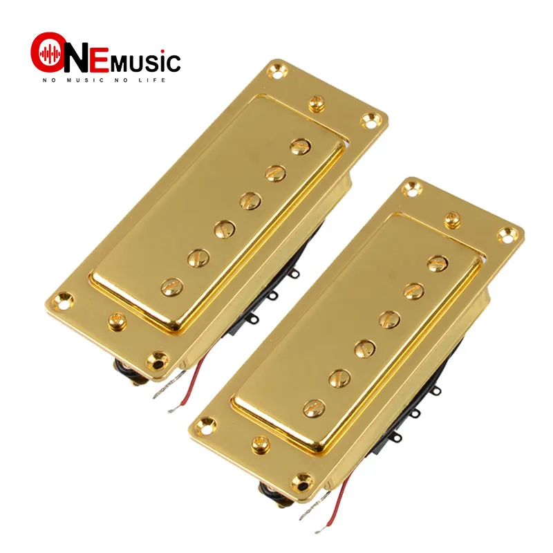 

Mini 6 Hole Electric Guitar Humbucker Pickup for LP Guitar Gold