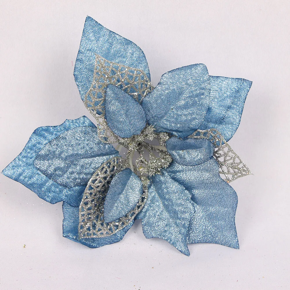 Йориу 5 шт. Poinsettia Рождественские цветы искусственные Искусственные DIY Merry