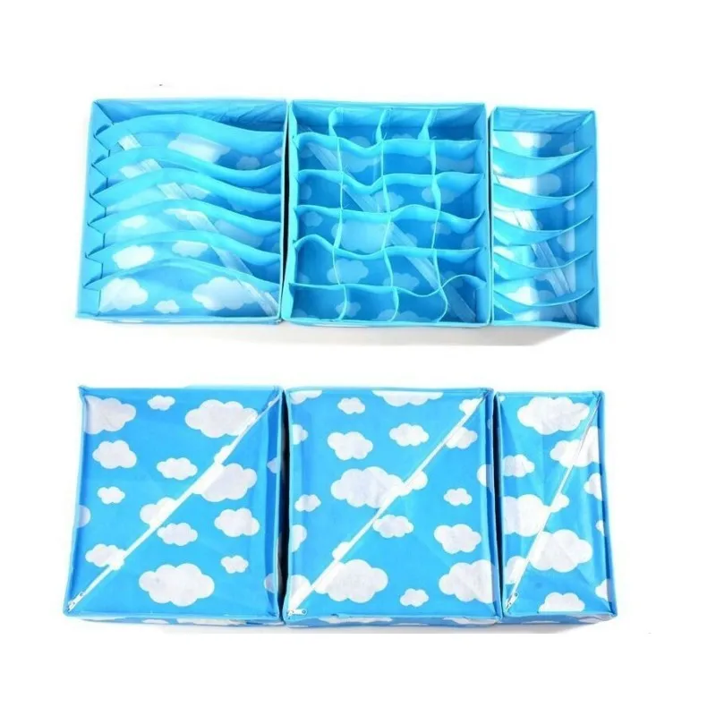 3 шт. носки галстук бюстгальтер коробка для хранения нижнего белья Органайзер