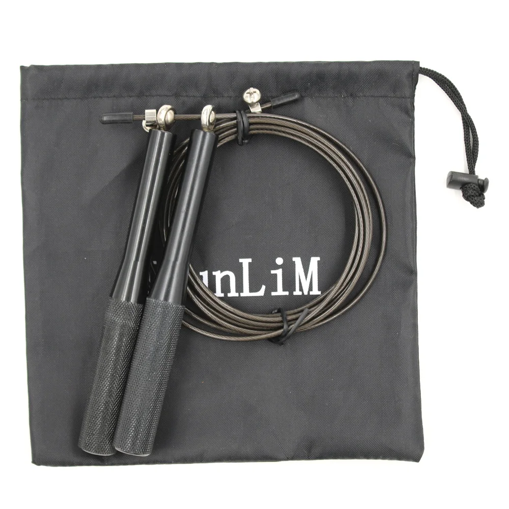 3 МЕТР Алюминиевая Ручка ультра скорость стали скакалка Взвешенных Регулируемая