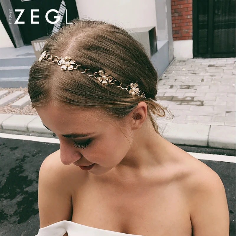 ZEGL простая повязка для головы лента волос Корейская версия головных уборов