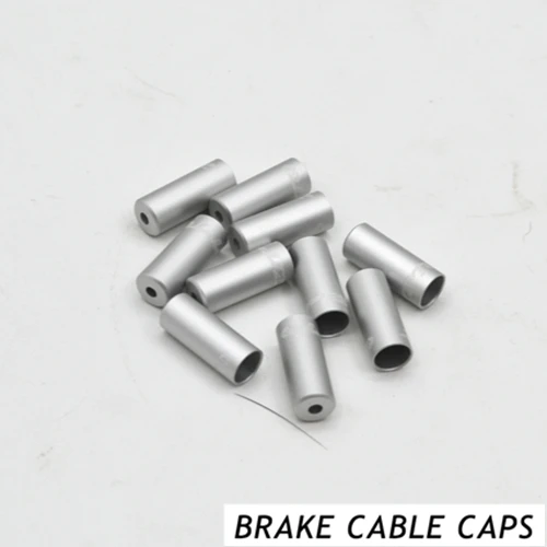 10pcs BRAKE SILVER 10 шт. алюминий сплав Велоспорт велосипед тормозной кабель советы велосипедный переключатель Перестановка/тормозной кабель наконечники CoreInner провода наконечники - Цвет: 10pcs BRAKE SILVER
