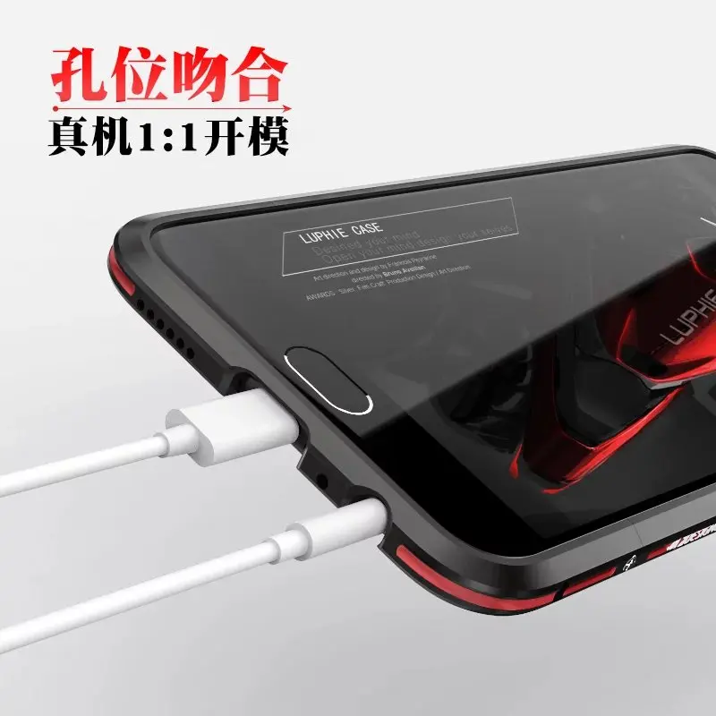 Luphie luxury Double Color Ultra Thin Aircraft Metal Frame Case for OPPO R9S Aluminum Bumper Protective Hard Sleeve |