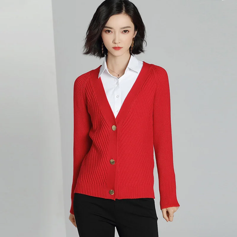 Women Cardigan Sweater 2018 Autumn Winter Cashmere Casual Single Breasted Cardigans Soft Outwear kz458 |
