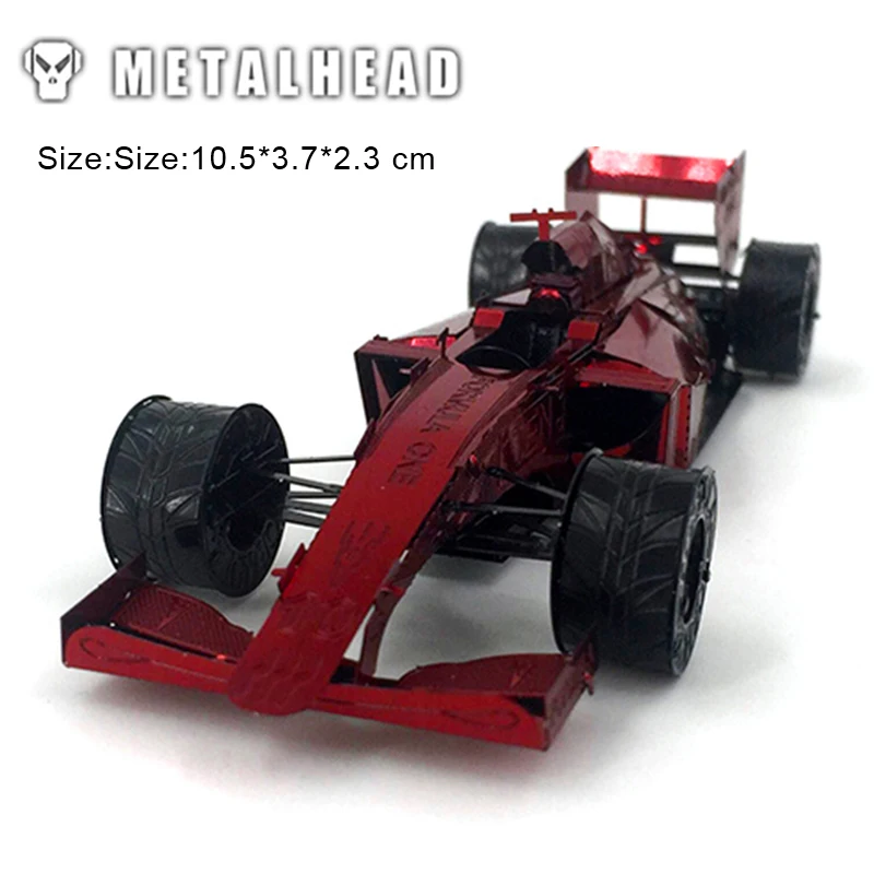Металлические 3D пазлы для красных F1 детей и взрослых Сборная модель наборы