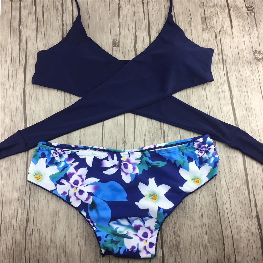 2017 сексуальный комплект бикини с низкой талией Maillot de Bain Femme купальник женский