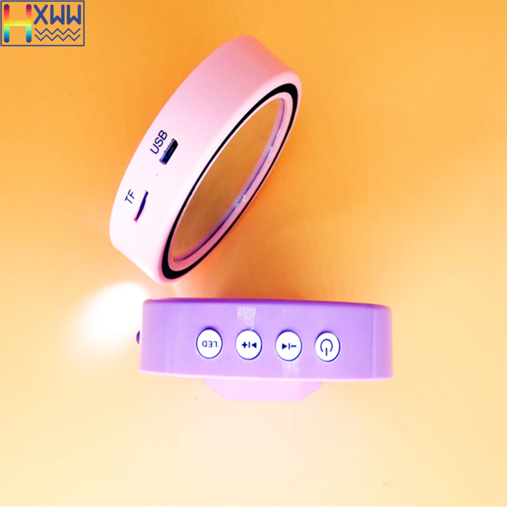 HXWW мини портативное зеркало Bluetooth динамик со светодиодной подсветкой и картой