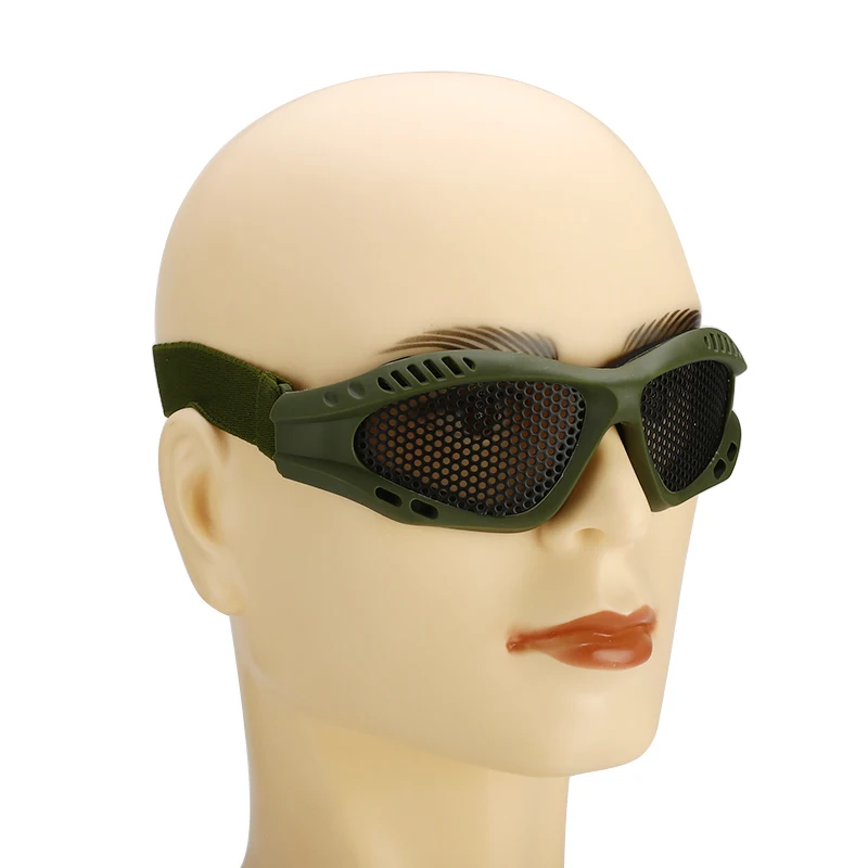 Eye Protective Safety Tactical Glasses Comfortable Anti Fog With Metal Mesh Shock Resistance Game Protector Goggles Outdoor