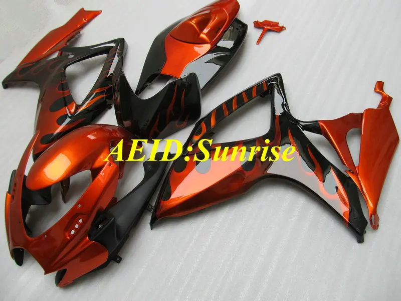Комплект обтекателей под давлением для SUZUKI GSXR600 750 K6 06 07 GSXR 600 2006 2007 ABS красный