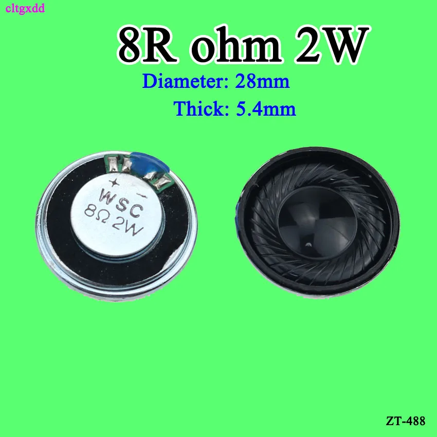 

cltgxdd New Ultra-thin Mini speaker 8 ohms 2 watt 2W 8R speaker Diameter 28MM 20mm 40mm 36mm 2.8CM thickness 5MM 4.5mm