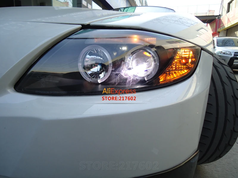 Для BMW Z4 E85 Angel eye проектор bi-xenon объектив фары в сборе подходит 2003-2008 год автомобили