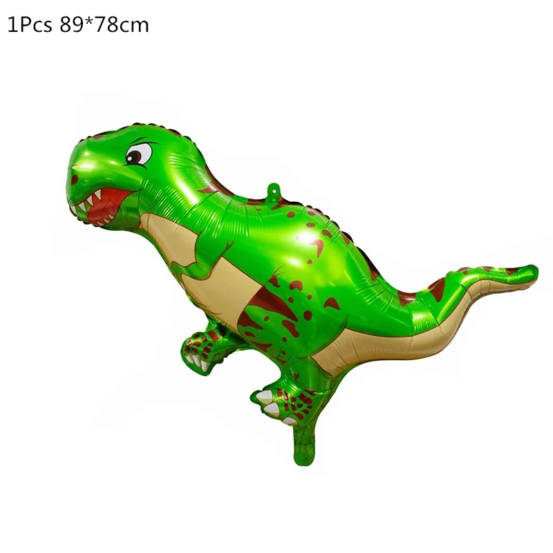 1pcs foil dinosaur7 Динозавр день рождения динозавр фольга конфетти для воздушного шара латексные шары динозавр воздушный шарик Globos дети животные джунгли вечерние украшения - Цвет: 1pcs foil dinosaur7
