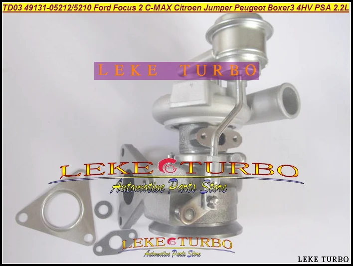 Турбокомпрессор TD03 49131 05212 6U3Q6K682AE для Ford Focus 2 Citroen Jumper Peugeot Boxer 3 4HV PSA л HDI|turbocharger