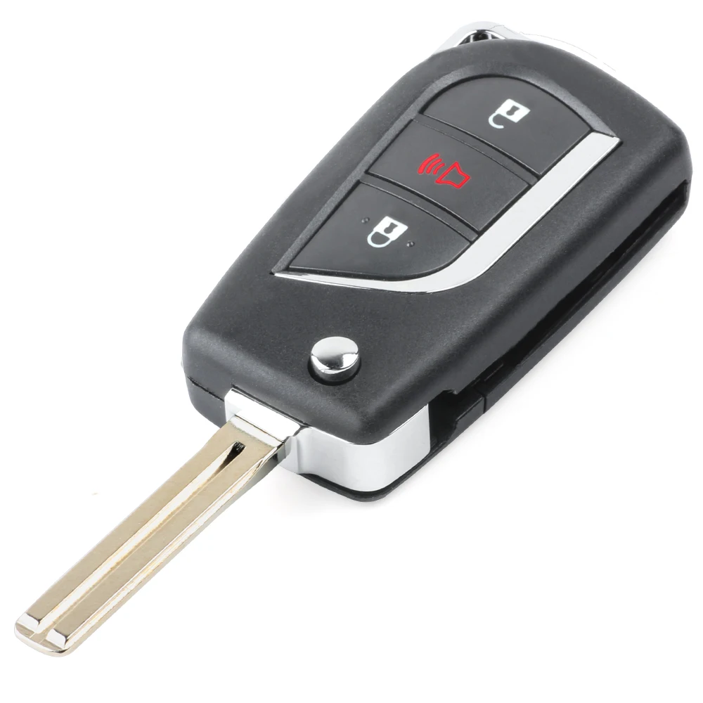 Keyecu обновленная замена флип Автомобильный Брелок дистанционного управления с