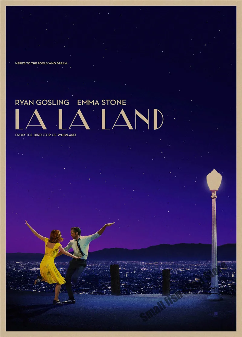 LA LAND Ретро плакат, крафт-бумага, бумага для бара, кафе, домашний декор, настенная роспись