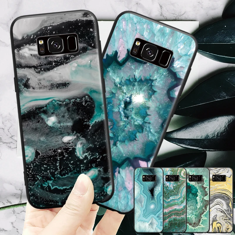 Жесткий чехол для телефона Geode Design с мраморным узором Samsung Galaxy S6 S7 Edge S8 S9 Plus Note 3 4 5 8