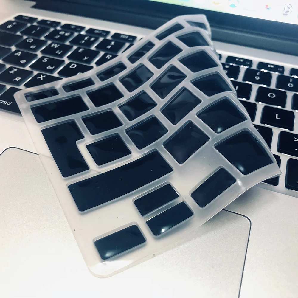 Русская клавиатура для apple macbook pro, чехол для клавиатуры air 1" 15pro A1466A1502A1398A1278EU-Enter, силиконовая клавиатура, защитная пленка