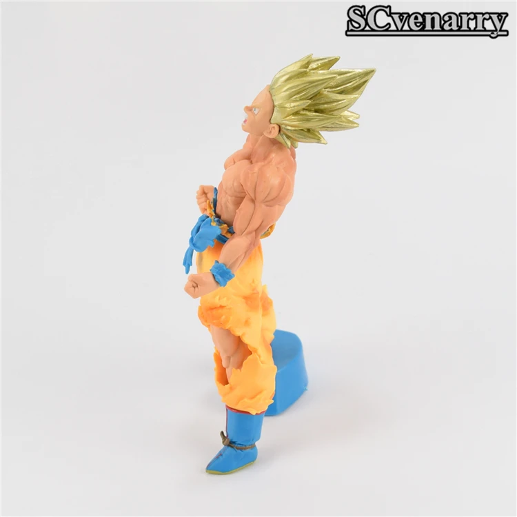 Dragon Ball Z кровь Саян Сон Гоку ПВХ фигурку Коллекция модель игрушки 20 см|Игровые