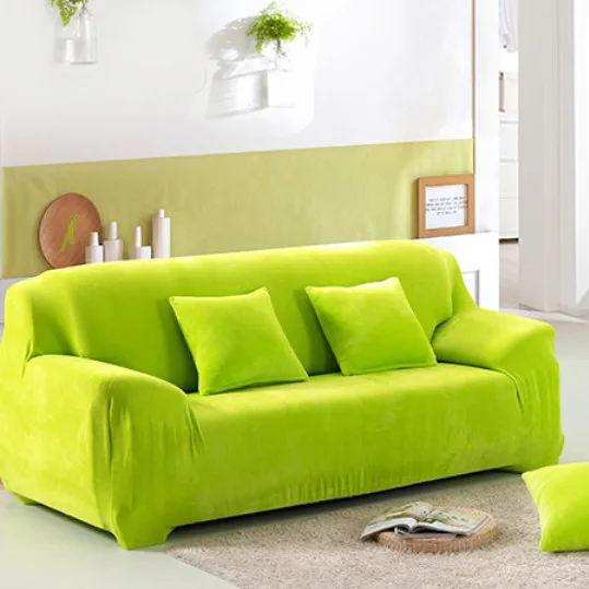 green Толстый бархатный плюшевый диван Slipcover Pixel стрейч Модный чехол для дивана серый, фиолетовый чехол для дивана анти-клещи Manta теплое использование гостиной - Цвет: green