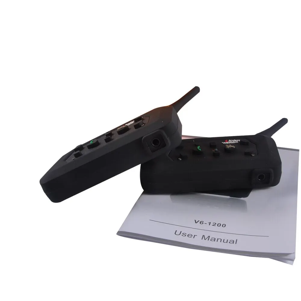 Универсальный беспроводной радиоприемник для мотоцикла BT Walkie talkie V6 1200