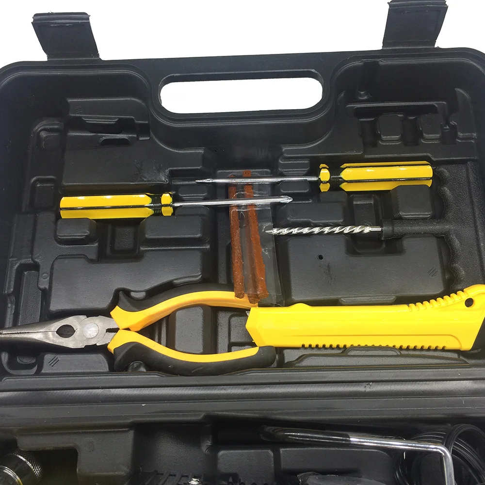 Автомобильный воздушный компрессор 12 В ящик для ремонта шин инструмент