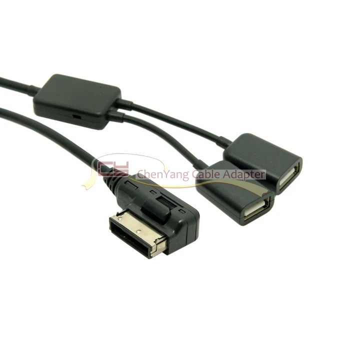 1 шт./медиа в AMI MDI два USB порта AUX флэш накопитель адаптер кабель для автомобиля VW AUDI