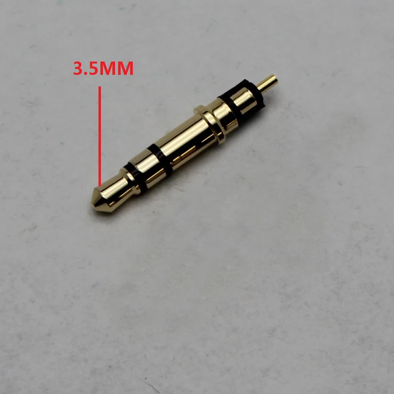 10 шт позолоченный трехполюсный аудио наушников штекер Dc3.5mm стерео Мужской