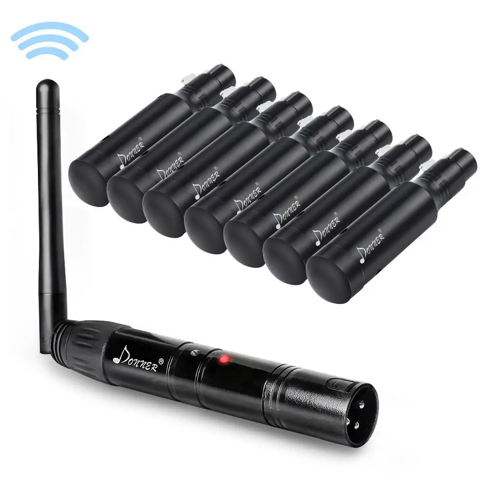 Беспроводной передатчик и приемник Donner 2 4G DMX512 встроенный аккумулятор