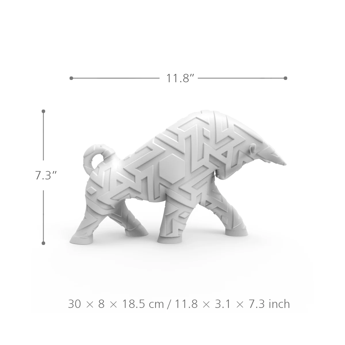 Новая Скульптура Быка искусственная 3D скульптура Настольная статуя
