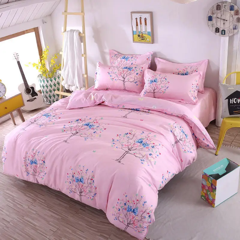 Solstice Home Textile 2018 New Fashion Skin Breathable Simple Aloe Cotton Sheet Quilt Cover Pillow Case Bedding | Дом и сад
