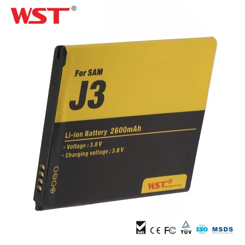 WST батарея для samsung Galaxy J3 J3109 G5306 J5 J500F реальная емкость 2600 мАч сменные батареи