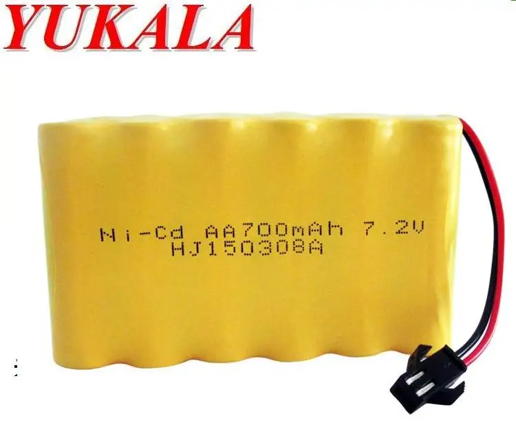 RC грузовик/RC автомобиль/RC лодка/RC Танк 7 2 V 700mAh Ni CD AA батарея SM разъем|batterie 700mah|battery