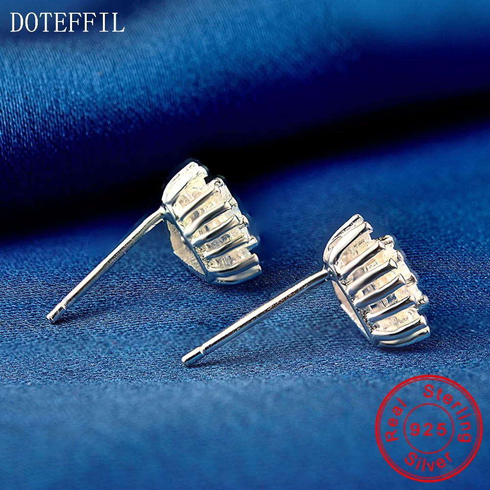 Женские серьги из серебра 925 пробы с цирконом | Украшения и аксессуары