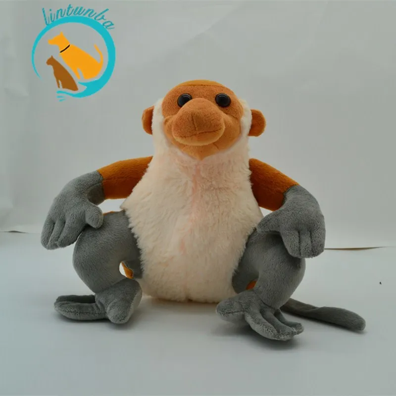 Kawaii Плюшевые Proboscis обезьянка набивные животные мультфильм обезьяна Необычные плюшевые игрушки Моделирование Мягкие игрушки/Животные 21 см