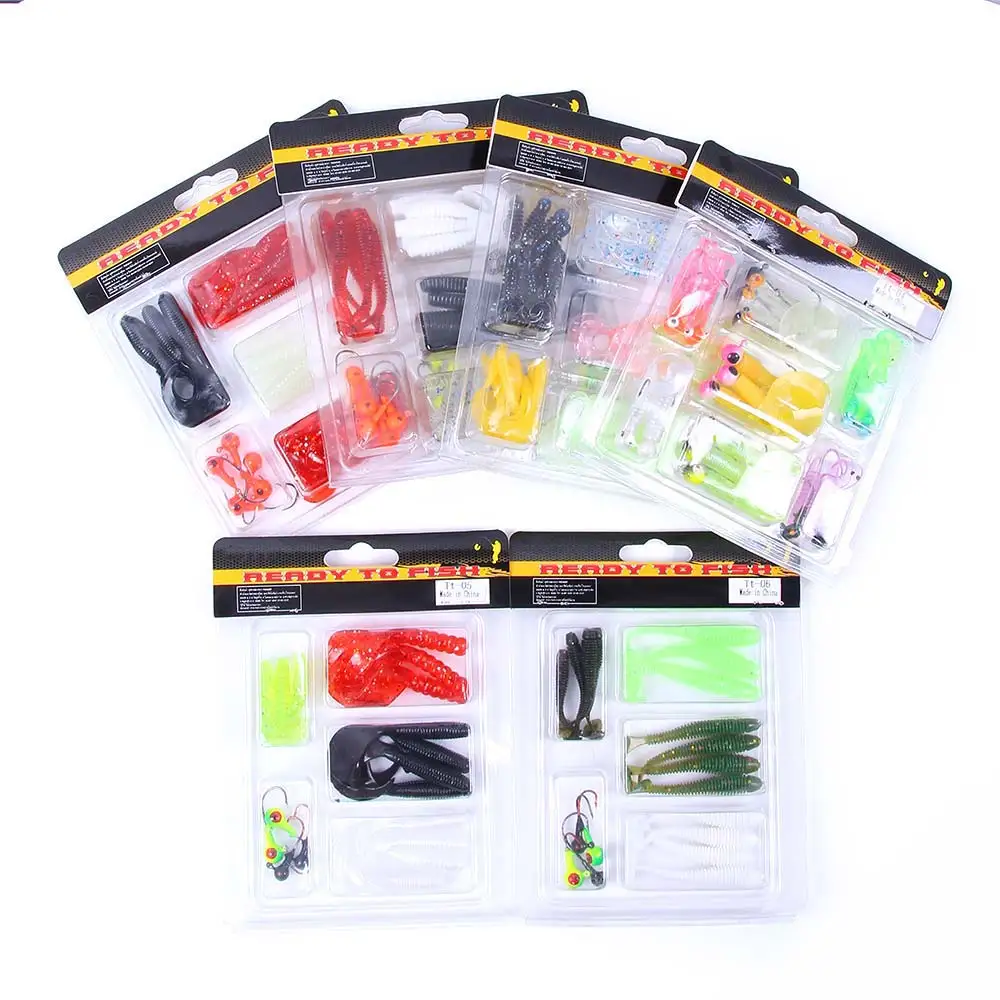 T Хвост Мягкая силиконовая приманка Jig Head крюк рыболовные приманки искусственные