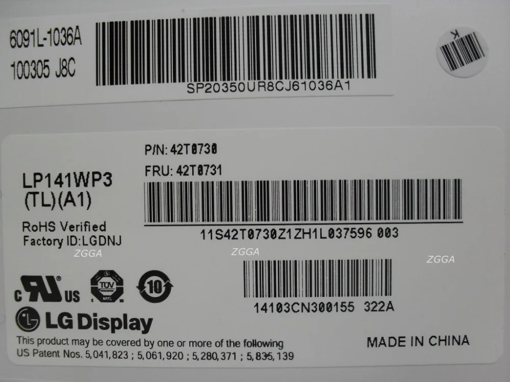 

Original New 14"WXGA Led display 30pin For Lenovo ThinkPad T410 T410i Laptop Lcd Panels Screen 42T0731 LP141WP3 LP141WP3(TL)(A1)