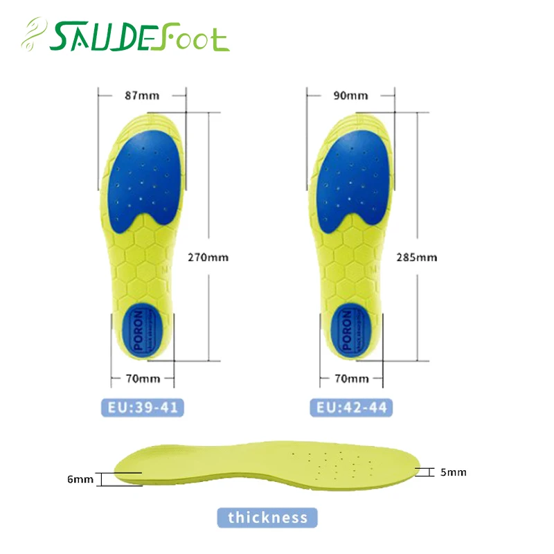 Sneaker Shoes Insert Light Weight Soft Shock-Absorbant Height Increase Memory Foam Men Women Shoes Running Basketball Insoles