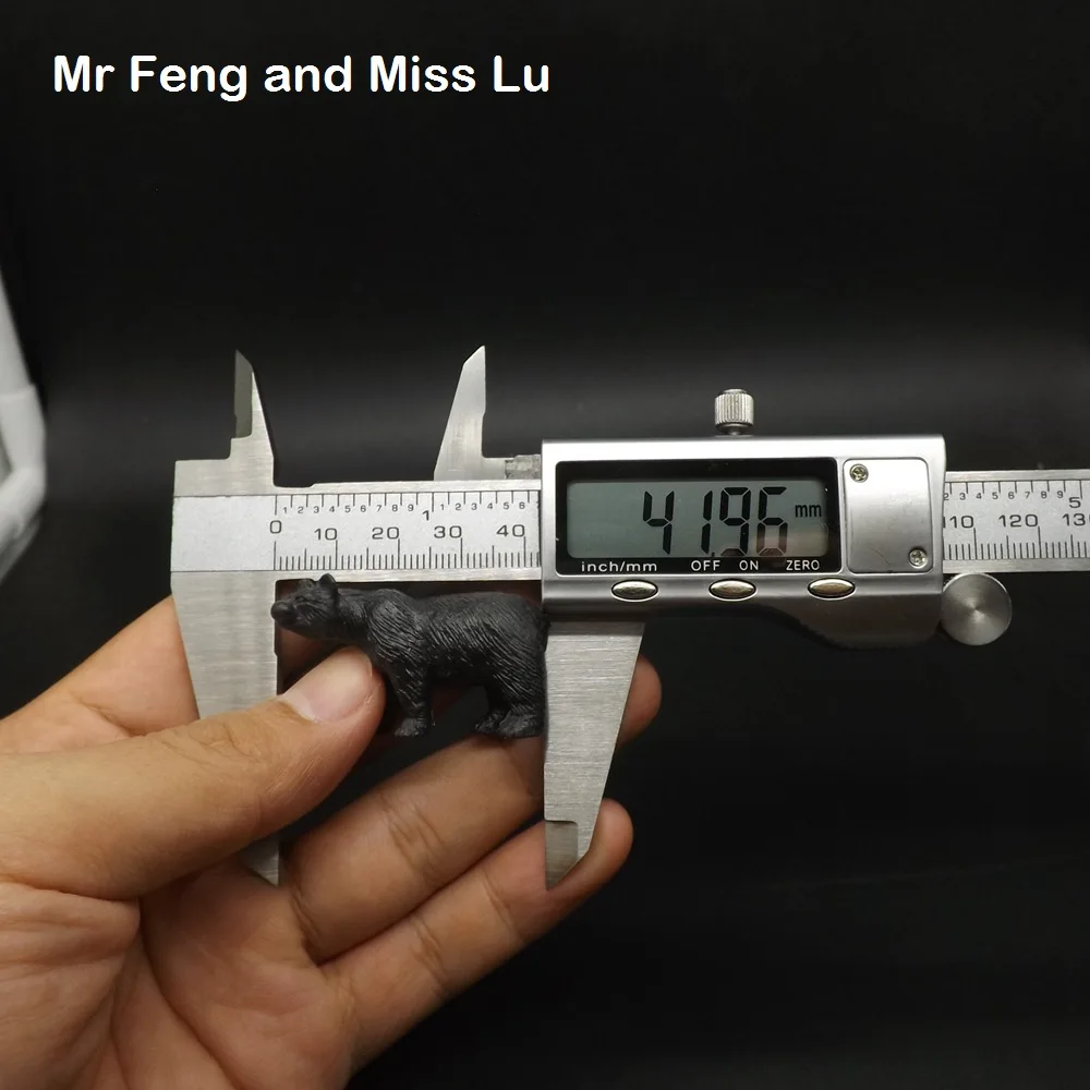 Мини черный медведь поддельные животные новинка забавная игра детская