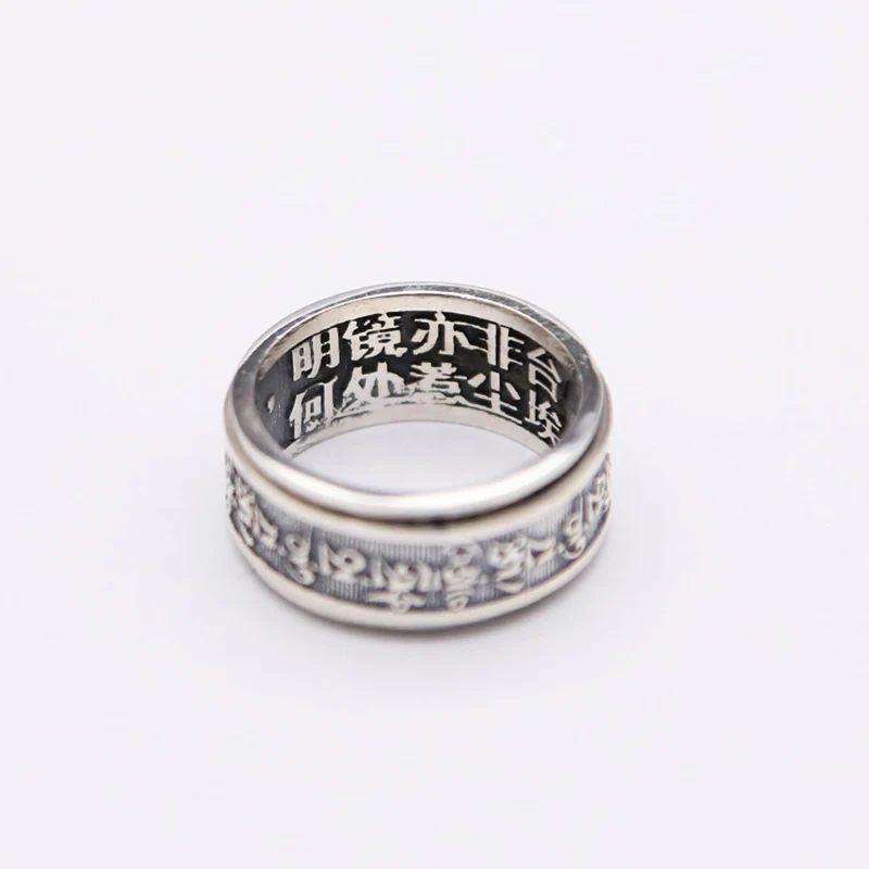 Мужское кольцо из серебра 100% пробы в этническом стиле